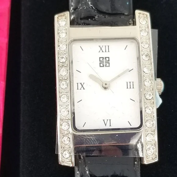 Givenchy Stainless Steel Quartz w/ 3 Interchangeable Leather 
